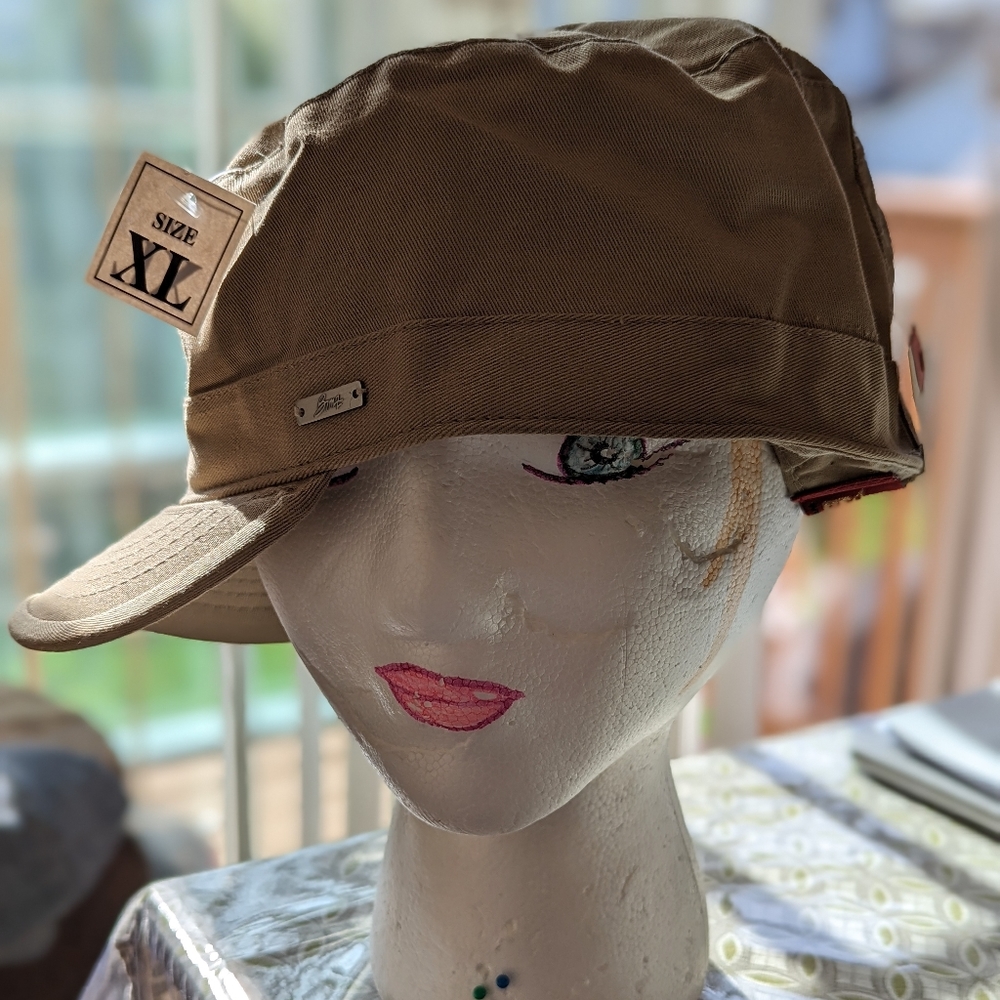 Unisex Fidel Castro tan cap size XL